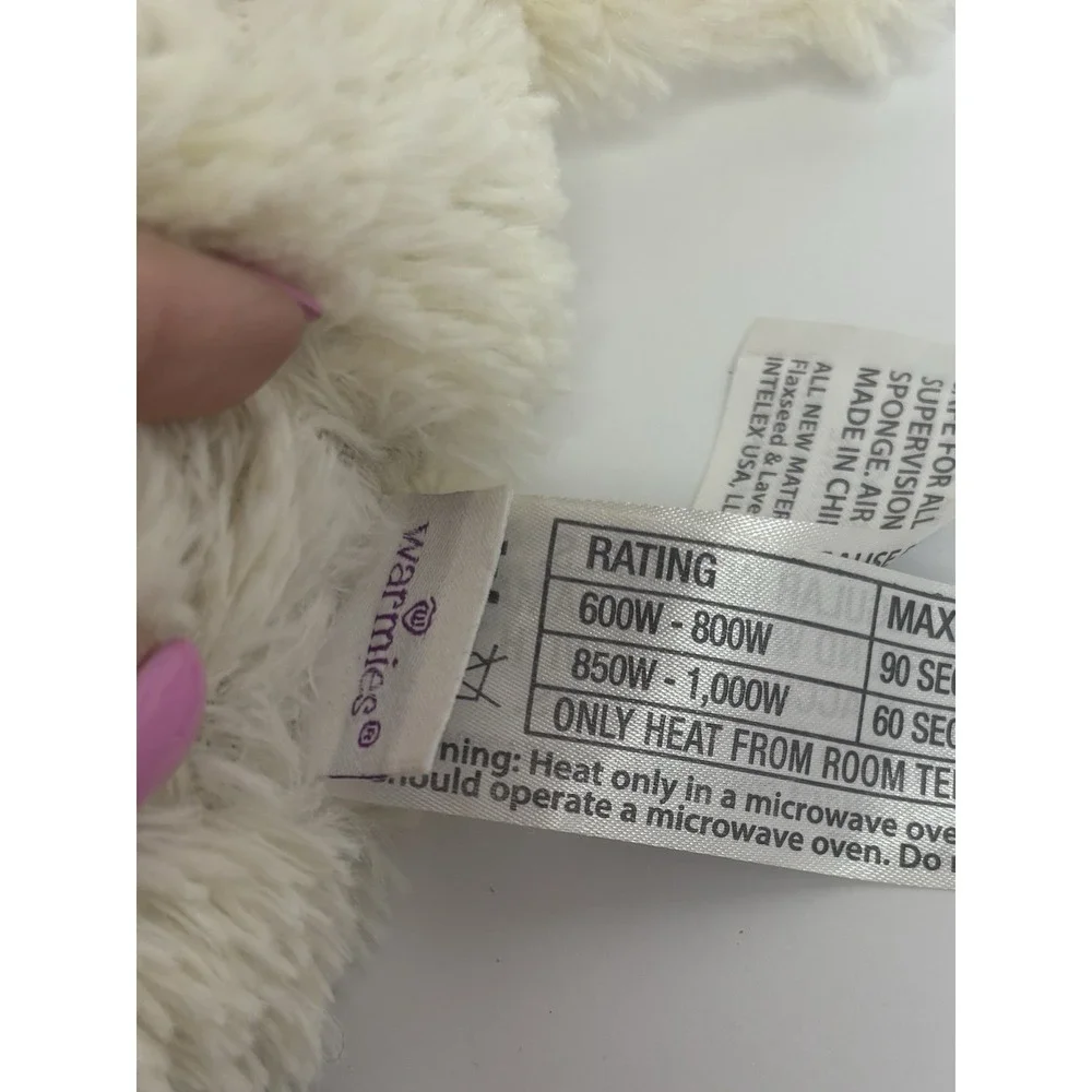 Warmies‎ Cozy Plush Heatable  Stuffed Animal Black & White Cow 10inch Seated